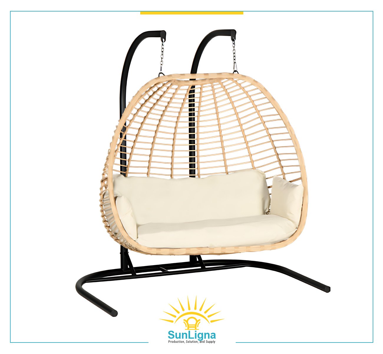 2-Seater Outdoor Swing
