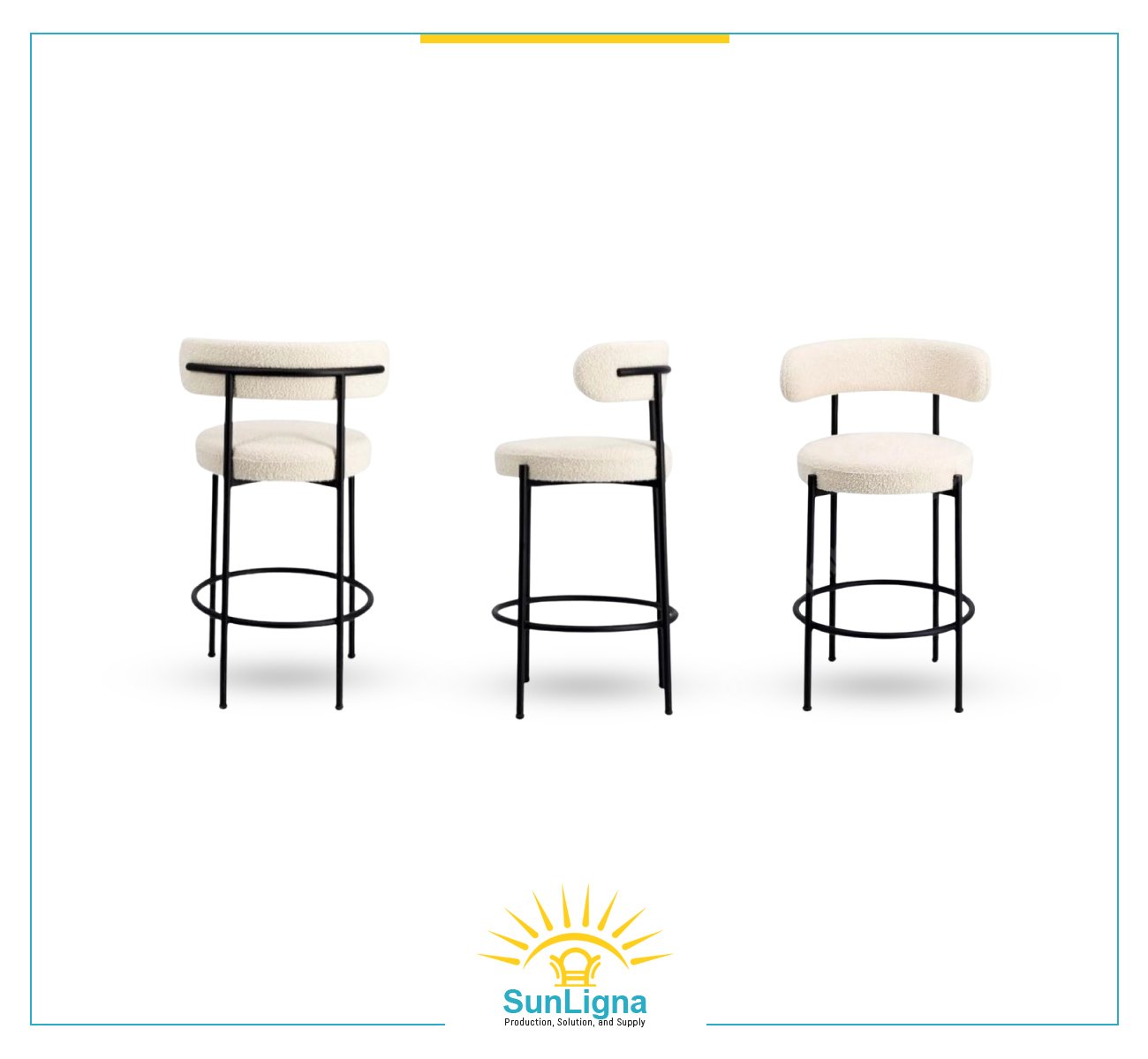 Upholstered Metal Dining Chairs 